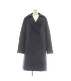 トレンチコート ダウン 11 紺 ネイビー ロング ダブルブレスト /AU