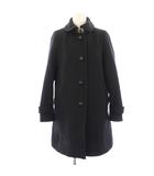 マッキントッシュフィロソフィー MACKINTOSH PHILOSOPHY ステンカラーコート ウール ロング 34 黒 ブラック H5B17-836-29 /HN