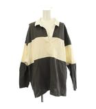 ガリャルダガランテ GALLARDAGALANTE ポロシャツ F グレー 白 ボーダー柄 襟付き 長袖 /JP