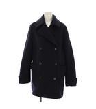 イエナ IENA 24AW ジーロンラムPコート ピーコート ミドル丈 ウール 36 紺 24020900500040 /BM