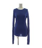 エーピーストゥディオ AP STUDIO 24AW ニットロングスリーブTシャツ ニット 青 ブルー 長袖 ラウンドネック リブニット 24080586503030 /GG