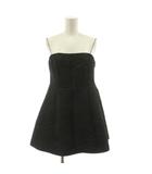 23SS MEDI 2WAY JACQUARD BARE TOP カットソー キャミソール ベアトップ ジャガード ペプラム S 黒 ブラック 02310490410 /KU