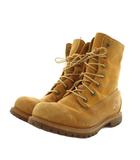 ティンバーランド Timberland ショートブーツ ボア レザー 24.5cm ベージュ /AN78
