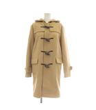 アナイ ANAYI ダッフルコート 38 ベージュ ウール フード付き ロング トグルボタン /AU