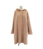 ボールジー BALLSEY トゥモローランド コート 36 ピンク カシミヤ混 フード付き 無地 ロング /AU