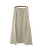 ダブルスタンダードクロージング ダブスタ DOUBLE STANDARD CLOTHING フェイクレザーフレアスカート ロング 38 白 ホワイト 0202-200-234 /RR