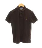 ポロ ラルフローレン POLO RALPH LAUREN ポロシャツ 半袖 鹿の子 S 茶 ブラウン /☆G