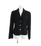 クレージュ courreges ジャケット 上着 11 黒 テーラードカラー 長袖 フラップポケット /JP