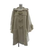 トゥービーシック TO BE CHIC ダッフルコート 40 アイボリー フード付き トグルボタン 長袖 W5B52-220-02 /GG