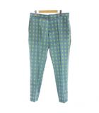 ジェイリンドバーグ J.LINDEBERG パンツ 31/34 水色 チェック柄 /GP