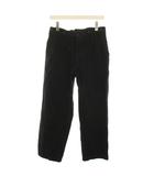 コモリ COMOLI 21SS デニムオーバーパンツ ジーンズ ワイドパンツ ボタンフライ 1 黒 ブラック T01-03005 /YT