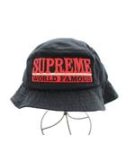 シュプリーム SUPREME 15SS World Fanous Bucket Hat ハット 帽子 ロゴ 黒 ブラック 赤 レッド /AN51