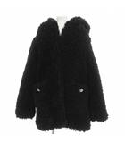 レディ Rady ボアコート S 黒 ブラック 長袖 ポケット付き /GP