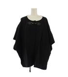 アドーア ADORE ポンチョ ジャケット リネン 38 黒 531-150535 /BM
