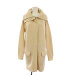 プレミス Premise ニットコート ロング ジップアップ ウール 38 クリーム /BM