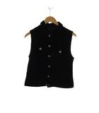 エヴェックス バイ クリツィア EVEX by KRIZIA ベスト 40 黒 ノースリーブ 襟付き コーデュロイ /RK