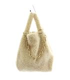  アー ポワン ウテセ a point etc GOLD CHAIN BOA BAG ハンドバッグ ショルダーバッグ 2way チェーン ベージュ /AN7