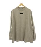 エフオージー エッセンシャルズ FOG ESSENTIALS FEAR OF GOD スウェットシャツ Tシャツ カットソー ロゴ 長袖 S グレー /HN