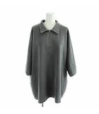 レイジブルー RAGEBLUE ポロシャツ L グレー 無地 ハーフジップ 半袖 /AP