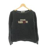 ヒステリックグラマー HYSTERIC GLAMOUR カットソー Tシャツ 長袖 ロゴプリント アルパカ混 F グレー 2CS-4690 /HN