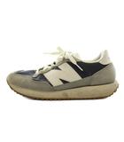 ニューバランス NEW BALANCE スニーカー シューズ US9 27.0cm グレー 紺 ネイビー /AN55