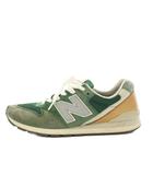 ニューバランス NEW BALANCE CM996BMC スニーカー シューズ ローカット スエード メッシュ US9 緑 グリーン 黄 イエロー /YT