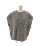 プレインピープル PLAIN PEOPLE ニットベスト ウール 9 グレー ノースリーブ /RR