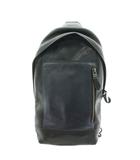 コーチ COACH マンハッタン スリングパック ボディバッグ レザー 紺 ネイビー 黒 ブラック 72096 /AN58