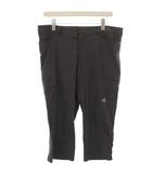 エディーバウアー EDDIE BAUER パンツ  XL黒 ブラック グレー 無地 ジッパーポケット 七分丈 /RK