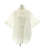 シンゾーン Shinzone 25SS HALF SLEEVES DADDY SHIRT ダディシャツ ボタンダウンシャツ 五分袖 オーバーサイズ F0 白 ホワイト 25MMSBL06 /KU