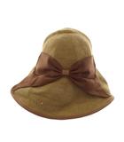 アシーナ ニューヨーク Athena New York 麦わら帽子 リボン ベージュ /AN7