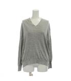 ソージュ SOEJU ニット セーター M グレー 無地 Vネック 長袖 /JP
