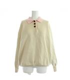 フリークスストア FREAKS STORE ニット セーター F アイボリー ピンク 長袖 ポロ襟  /RK