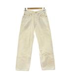 シンゾーン Shinzone 23AW BAGGY JEANS バギージーンズ デニムパンツ ストレート ボタンフライ 32 白 ホワイト 23AMSPA04 /KU