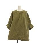 シンゾーン Shinzone 20SS GATHERED SLEEVE BLOUSE ギャザースリーブ ブラウス プルオーバー F カーキ 七分袖 20SMSBL55 /YM