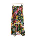 グッチ GUCCI 21SS ケン・スコット フレアロングスカート 花柄 38 黒 653702 /KH