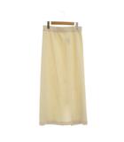 イエナ IENA スカート 38 白 アイボリー リブ ロング丈 タイトシルエット /JP