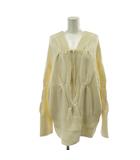 アメリヴィンテージ Ameri VINTAGE 23AW ニット セーター F 白 ホワイト Vネック 長袖 立体編み 02320190440 /KG