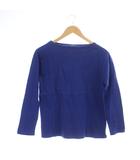 セントジェームス SAINT JAMES Tシャツ XS 青 無地 ボートネック 長袖 /JP