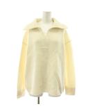 イエナ IENA vento 襟付きプルオーバーニット セーター  長袖 ウール カシミヤ混 白 ホワイト 21080900701030 /KU