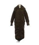 マックスマーラ MAX MARA ダウンコート ステンカラーコート ロング ジップアップ ナイロン I 38 茶 /BM