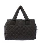 シャネル CHANEL コココクーン キルティング ボストンバッグ ココマーク グレー /KH ■OH