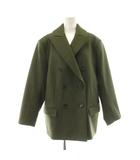 ウールメルトン ピーコート ショート 2 カーキ 153-99504 /KU