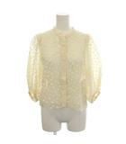 イエナ IENA 24AW Mi Trefle シアーギャザーブラウス シースルー シャツ 半袖 パフスリーブ F ベージュ 24051900270030 /☆G