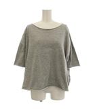 イエナ IENA 24SS LEVITA コットンハーフスリーブプルオーバー ニット 半袖 カットソー Tシャツ F グレー 24080900390020 /☆G