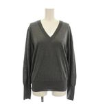イエナ IENA 24AW 18Gプレーン Vネック ニット カットソー 長袖 F グレー 24080900369030 /☆G