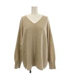 イエナ IENA 24AW Fineニュージーウール ニュアンス Vネック ニット セーター F ベージュ 24080900709030 /☆G