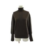 マカフィー MACPHEE トゥモローランド 20AW 14ゲージウール タートルネックプルオーバー ニット セーター S 茶 ブラウン 無地 長袖 12-02-04-02705 /KG