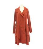 ダブルブレスコート フード ロング 40 茶 ブラウン 03118125 /HN