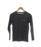 モンベル Montbell Tシャツ S 紺 無地 ラウンドネック 長袖 /JP